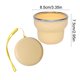 thumbnail image 3 of Vaso de agua plegable de silicona con tapa – Vaso portátil plegable para viajes, camping y actividades al aire libre, vaso a prueba de fugas con cuerda para colgar, apto para agua fría y caliente., 3 of 6