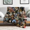 thumbnail image 4 of Soft and Comfortable Warm The Wool Blanket Fan Gift Suitable for Room Sofa Bed Car Lets Trip Camping Sofa Decoration Merch Fresh Love Stuff Blanket 40x50, 4 of 6