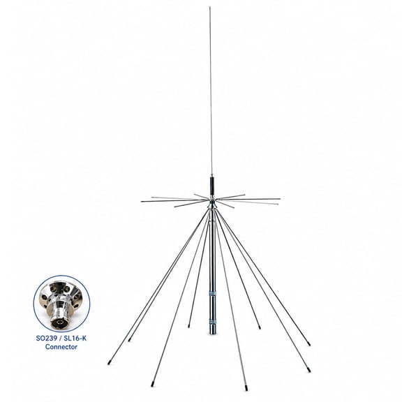 Discone Antenna D1300, 25-1300MHz Wideband Scanner Antenna for SDR Radio, HF VHF UHF AIR FM FRS GMRS Communication Receiver & Transceiver