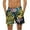 Multicolor, variant on LYEAA Mens Swimwear Trunks Elastic Waist Summer Beach Big Men's Shorts Hawaiian Colorful Leaf Print Drawstring Surf Board Shorts Casual Athletic Fashion Comfort Swimsuit Bathing Suit with Pockets L