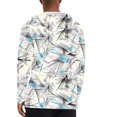 thumbnail image 7 of Dovford Men's Long Sleeve Hoodie Shirts UPF 50+ Sun Protection Fishing Swim Lightweight Running Workout Hiking Rash Guard, 7 of 7