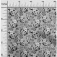 thumbnail image 2 of oneOone Velvet Gray Fabric Floral Diy Clothing Quilting Fabric Print Fabric By Yard 58 Inch Wide, 2 of 5