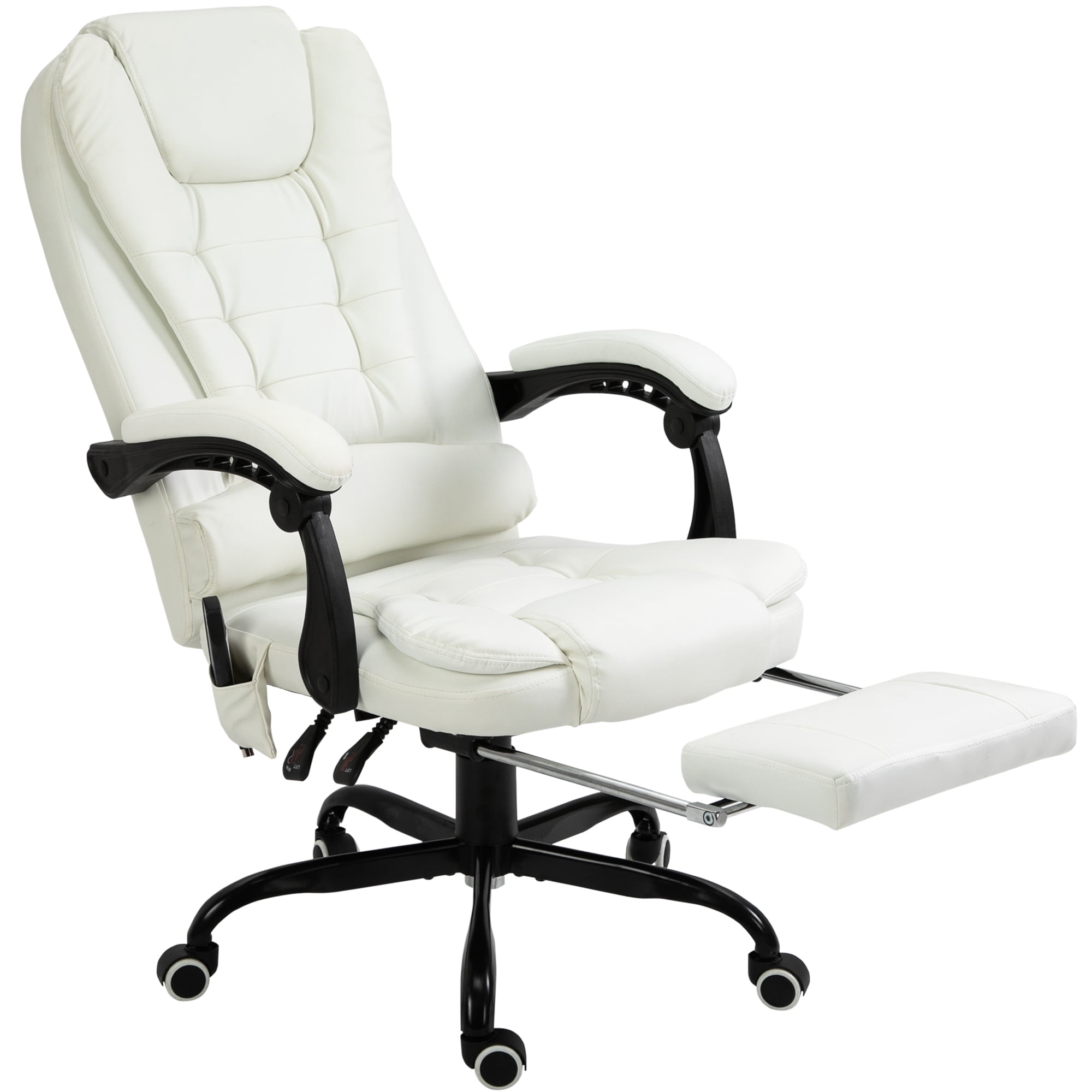 Vibrating Massage Office Chair, Reclining Massage Chair With Heat Function