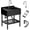 Black, variant on Stainless Steel Utility Sink,Freestanding Deep Basin Work Sink,Heavy-Duty Industrial Sink with Splash for Garage Workshop Laundry Room & Man Cave,Black,25.7" × 20.7" × 39.5"
