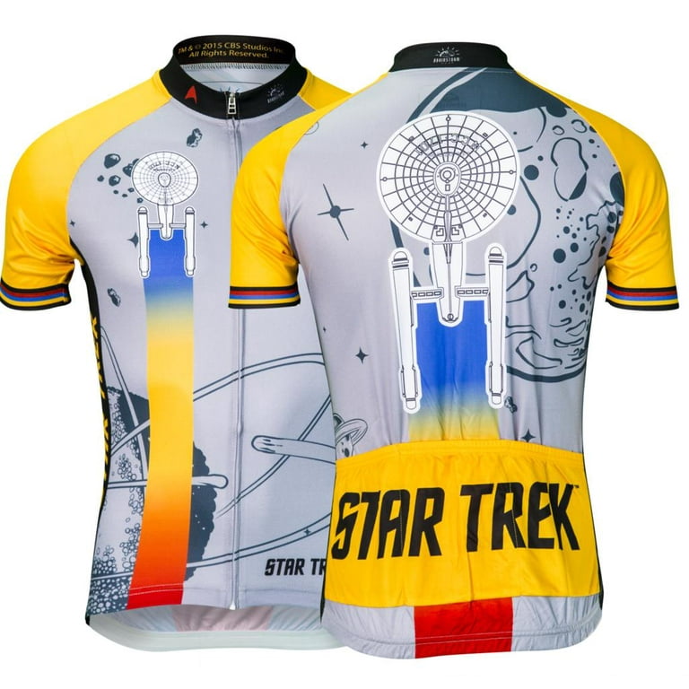 Star Trek Cycling Jersey Blue Mens Uniform > Brainstorm Gear