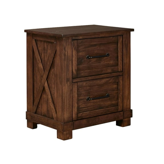 A-America Sun Valley Nightstand, Rustic Timber Finish