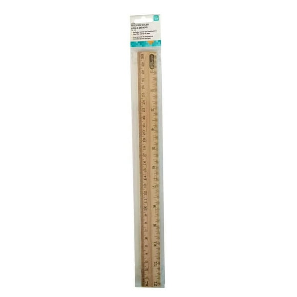 Règles en bois Pen + GEAR, 12 pouces (30 cm) – Emballées dans un sachet plastique imprimé | Qualité éducative