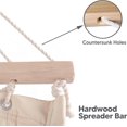 thumbnail image 6 of SUNCREAT Hammocks Extra Large Double Hammock with 12 ft Stand, 475lbs Capacity, Outdoor Portable Hammock with Hardwood Spreader Bar, Extra Large Pillow, Beige, 6 of 7