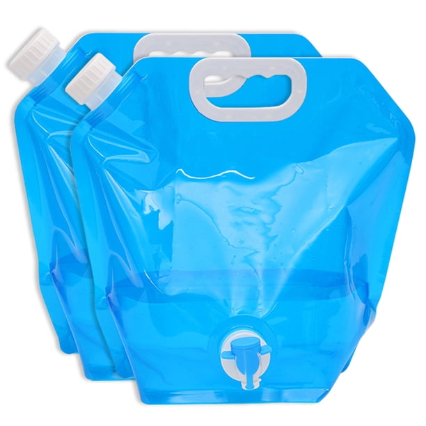 Bolsa de almacenamiento de agua Bolsa plegable 2 piezas 10L Gran capacidad con grado alimenticio Por Tomshoo Bolsa de almacenamiento
