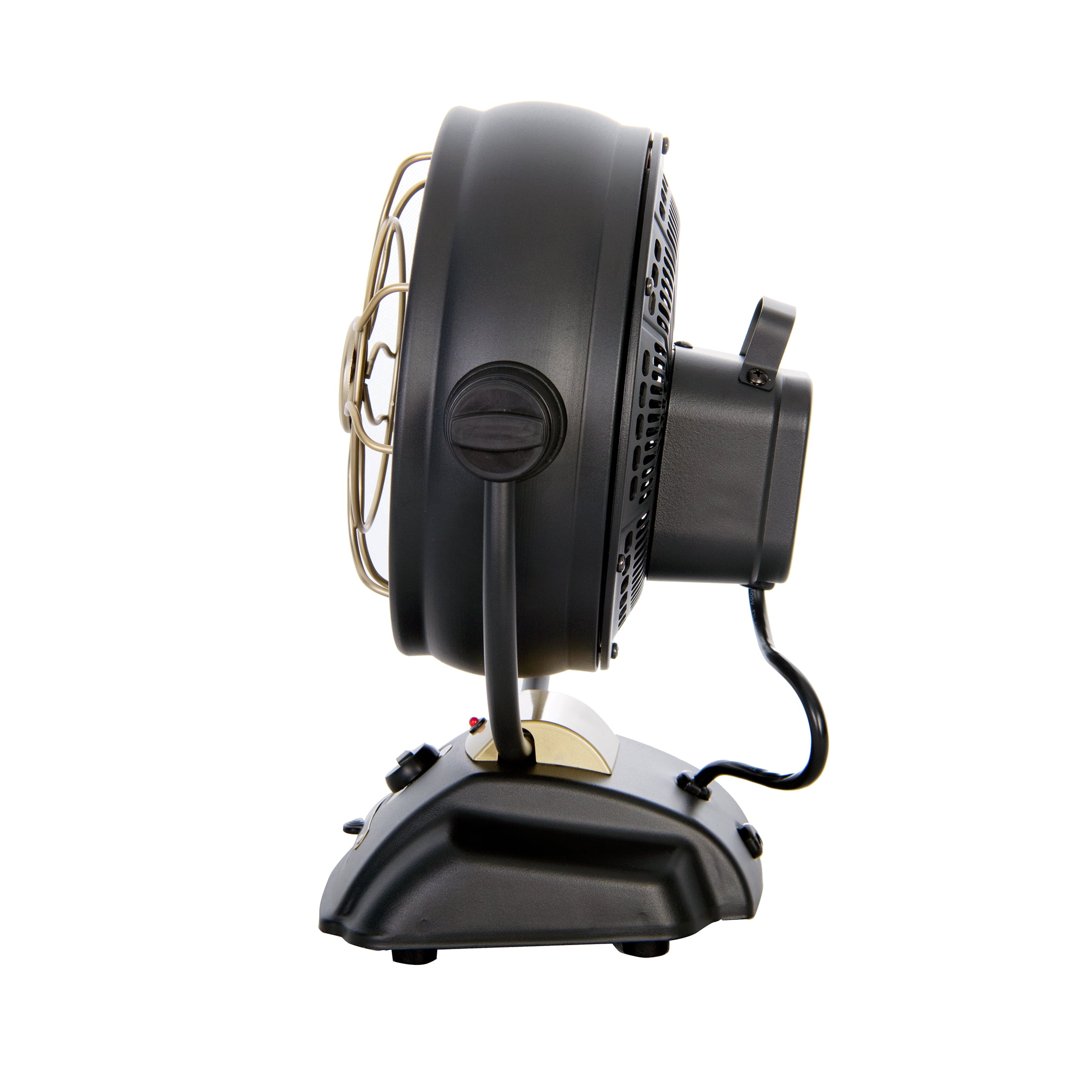 Better Homes & Gardens New Retro Tabletop Heater Black & Brass Finish