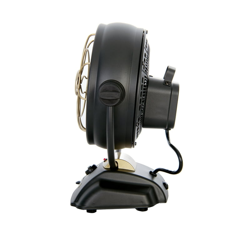 Better Homes u0026 Gardens Retro Tabletop Heater Black u0026 Brass Finish -  Walmart.com