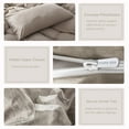 thumbnail image 2 of PURE ERA Duvet Cover Set,King Size, Jersey Knit Cotton 100% T-Shirt Cotton,Ultra Soft 2 Pillowcases,Cream Beige Gray, 2 of 6