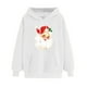 thumbnail image 1 of WILLBEST Sudadera Deportiva para Mujer Sudadera Navideña con Capucha Sudadera Informal de Manga Larga con Estampado Navideño Chica​​, 1 of 5
