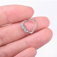thumbnail image 4 of Nose Piercing Ring,1pcs Heart Shaped Zircons Nose Piercing Zircon Nose Ring Unparalleled Experience, 4 of 12