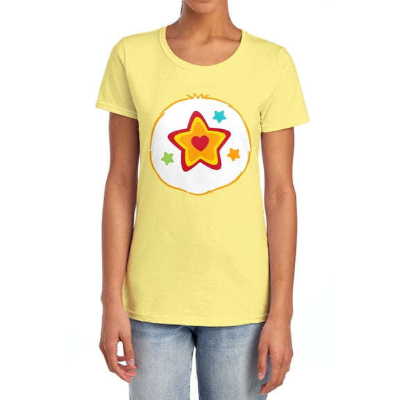 Care Bears Superstar Bear Belly Women's T Shirt, Banana, 2X-Large