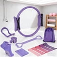 thumbnail image 1 of ASIEIT Home Pilates Kit for Women, Pilates Equipment with 5 Resistance Bands, 14'' Magic Circle, Pilates Ball and Ring Set, Pilates Essentials Kit for Home Toning, Strength and Flexibility, 1 of 8