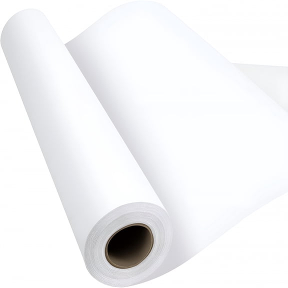CCOCC Craft Paper Roll 15''×354'', Industrial-Grade Kraft Paper Roll, White Easel Paper Roll for Kids for Moving, Gift Wrapping, Wall Art, Tab