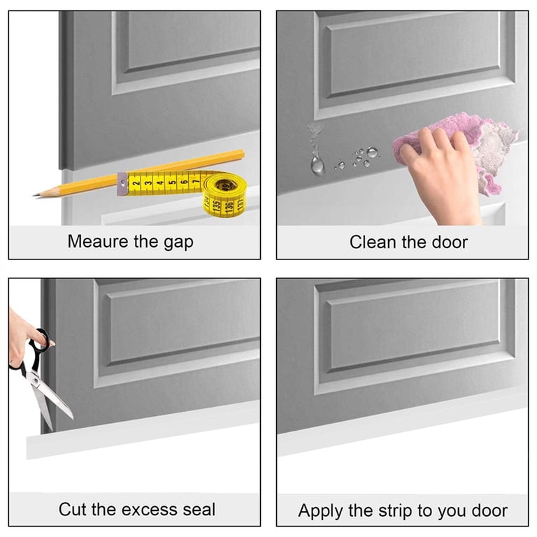 Jetcloudlive Door Draft Stopper, 39 Inches, White photo 3