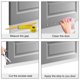 thumbnail image 4 of 2 juegos de burletes de goma para puerta de 39 x 2 pulgadas, burletes insonorizados, burletes ajustables para el hogar, dormitorio y cocina., 4 of 8