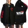 thumbnail image 3 of Sudadera con capucha gótica con cremallera de caballero japonés, chaqueta informal de otoño e invierno, sudaderas para hombres y mujeres, jersey Harajuku, abrigo de calle de hip hop, 3 of 4