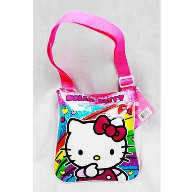 Hello Kitty Hand Bag Hello Kitty Rainbow Pink Girls New Purse Bag