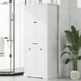 thumbnail image 6 of 72.6" Tall Bathroom Storage Cabinet with Tilt-Out Laundry Hamper, Freestanding Cabinet with Door Shelf and Drawer, Large Storage Cabinet for Bathroom Laundry Room, White, 6 of 9