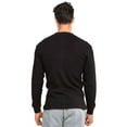 thumbnail image 2 of Men's Medium Weight Cotton Long Sleeve Thermal Top, Black 3XL, 1 Pack, 2 of 2