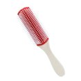 thumbnail image 1 of Seitruly Peine para el cabello Diseño antiestático con mango Desenredante Cepillo para el cabello de 9 filas Separación Herramienta de peinado Cuidado del cabello blanco lechoso Seitruly CE011932-04B, 1 of 6