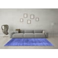 thumbnail image 3 of Ahgly Company Machine Washable Indoor Rectangle Oriental Blue Industrial Area Rugs, 6' x 9', 3 of 4
