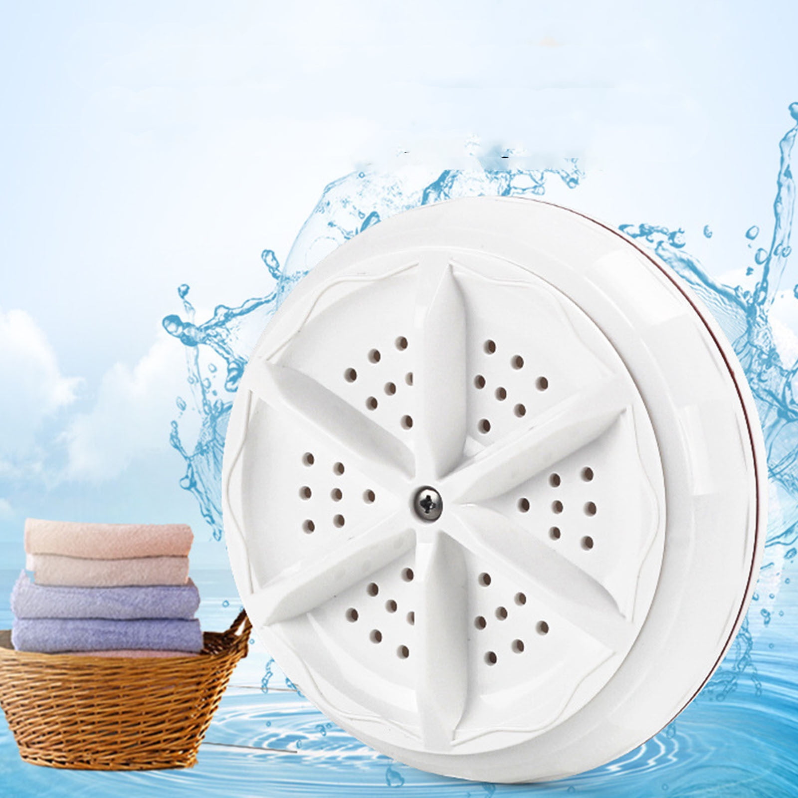 Dvkptbk Washing Machine Portable Washing Machine,Mini Washing Machine,Mini Dishwashers Turbo with Usb, Suitable for Home Business, Travel, College Room, Rv, Apartment Home & Garden