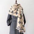 thumbnail image 5 of Bufanda larga con estampado de lunares de lujo para mujer, cálida bufanda de cachemira de invierno, pashmina, chales, mantas gruesas para mujer, pañuelo, 2024, 5 of 5
