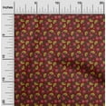 thumbnail image 1 of oneOone Cotton Poplin Fabric Leaves & Floral Block Print Fabric BTY 56 Inch Wide, 1 of 4