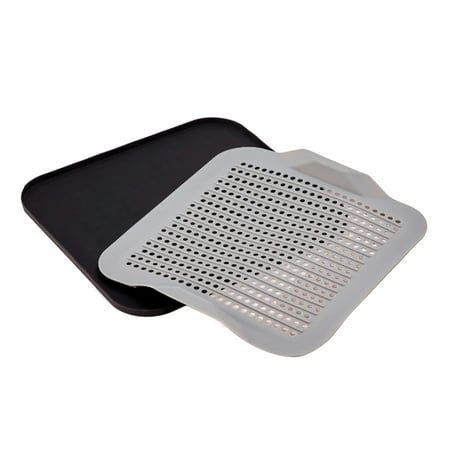 

Better Houseware 3420/E 2-Piece Silicone Drying Mat (Black and Gray)
