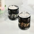 thumbnail image 2 of Yayeee 2 Pack Qtip Holder Bathroom Cotton Swab Canister with Lid Clear Dispenser Set, Space Earth, 2 of 6