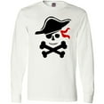 thumbnail image 3 of Inktastic Pirate Skull and Cross Bones Long Sleeve T-Shirt, 3 of 5