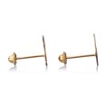 thumbnail image 4 of Aretes de oro 14k GIALLO Broquel GIALLO COLLECTION Conejos de oro amarillo con oro blanco, 4 of 5
