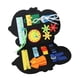 thumbnail image 2 of Tablero sensorial Montessori, juguete, actividades de aprendizaje, juguetes educativos, material didáctico, fieltro multifuncional para preescolar, Azul perfke Tablero ocupado Montessori, 2 of 8