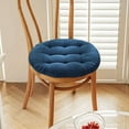 thumbnail image 4 of Thickened Seat Cushion with Soft Corduroy Cover, Comfortable Chair Pad for Kitchen Dining Office Chair, Foam Support for Long Sitting(Blue), 4 of 4