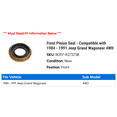 thumbnail image 2 of Front Pinion Seal - Compatible with 1984 - 1991 Jeep Grand Wagoneer 4WD 1985 1986 1987 1988 1989 1990, 2 of 2