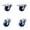 4 Swivel w/2 Total Lock Brakes, variant on 5 Inch SS Solid Polyurethane Swivel Bolt Hole Caster Set with Total Lock Brake