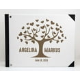 thumbnail image 3 of Darling Souvenir White Love tree Printed Hardbound Cover Guestbook For Wedding Guest Sign In Book Registry-9 x 12 Inches, 3 of 5
