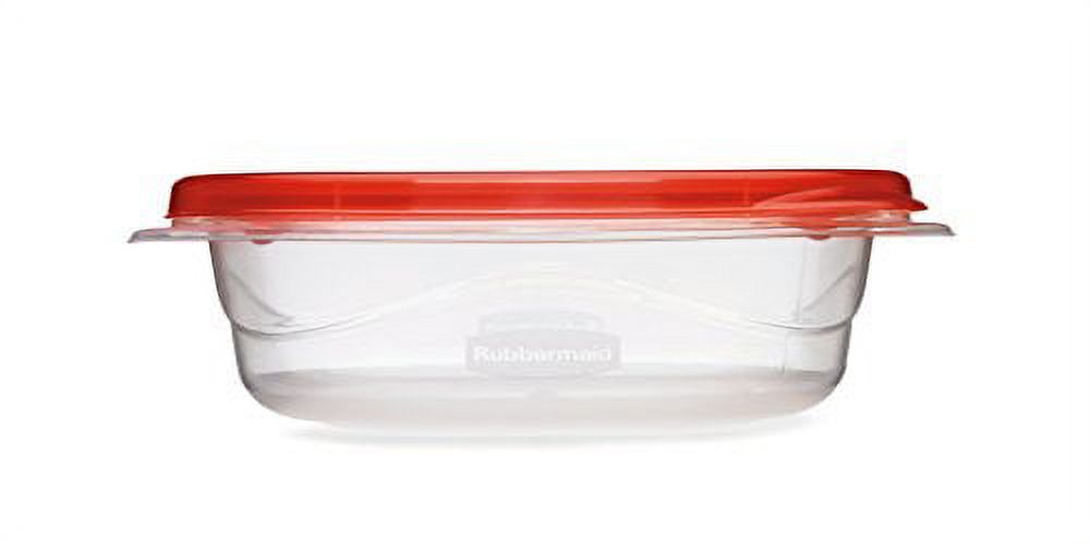 Rubbermaid TakeAlongs 2.9 Cup Square Food Storage Containers, Set of 4, Red - image 4 of 4