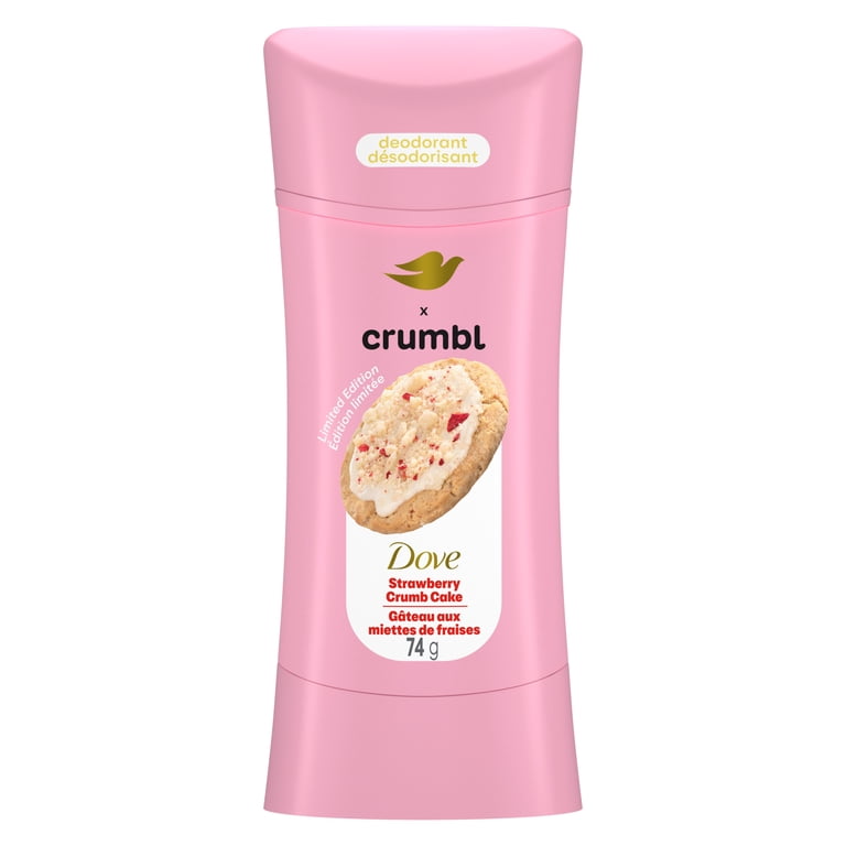 Dove x Crumbl Strawberry Cookie Body Wash, Scrub, & Deodorant Set