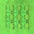 thumbnail image 1 of Ahgly Company Indoor Square Oriental Green Traditional Area Rugs, 7' Square, 1 of 4