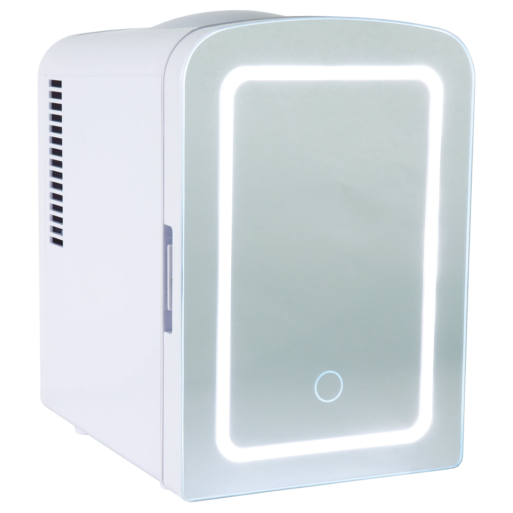 Koolatron Mirrored LED Mini Cooler/Mini Fridge for Cosmetics, Beverages, Food, or Medicines (4