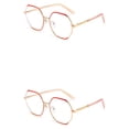 thumbnail image 2 of Qarigey Gafas de lectura, gafas de lectura, lentes antiazules, polígono cuadrado de gran tamaño, suministros de oficina para mujeres, diseño Type3 NO3, 2 of 6