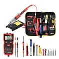 thumbnail image 3 of 80W Soldering Iron Kit ,Adjustable Temperature LCD, With Multimeter Soldering Tips Desoldering Pump Welding Tools , Mild Steel, 3 of 5