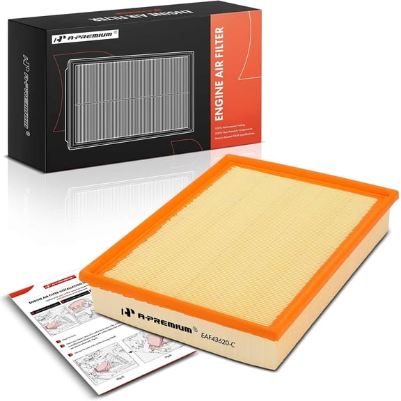 A-Premium Engine Air Filter Compatible with Volvo 244 1985, 245 1985, 740 1985-1992, 745 1985, 760 1983-1990, 780 1989-1991, 940 1991-1992, 2.1L 2.3L 2.4L
