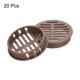 thumbnail image 3 of Uxcell 20Pcs 50mm/2in Válvulas de aire redondas Soffit, cubierta de ventilación marrón para baño, 3 of 5