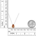thumbnail image 6 of Gem Stone King 14K White Gold Ecstasy Mystic Topaz Pendant Necklace for Women | 3.66 Cttw | Gemstone November Birthstone | Pear Shape 12X8MM | With 18 inch Chain, 6 of 6